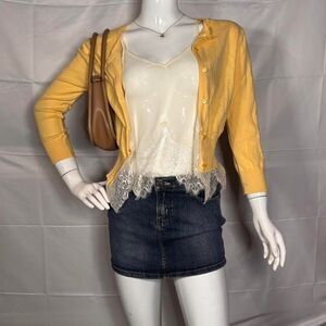 Cherokee Soft Yellow Cardigan ☀️ - Size S